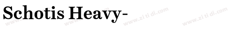 Schotis Heavy字体转换